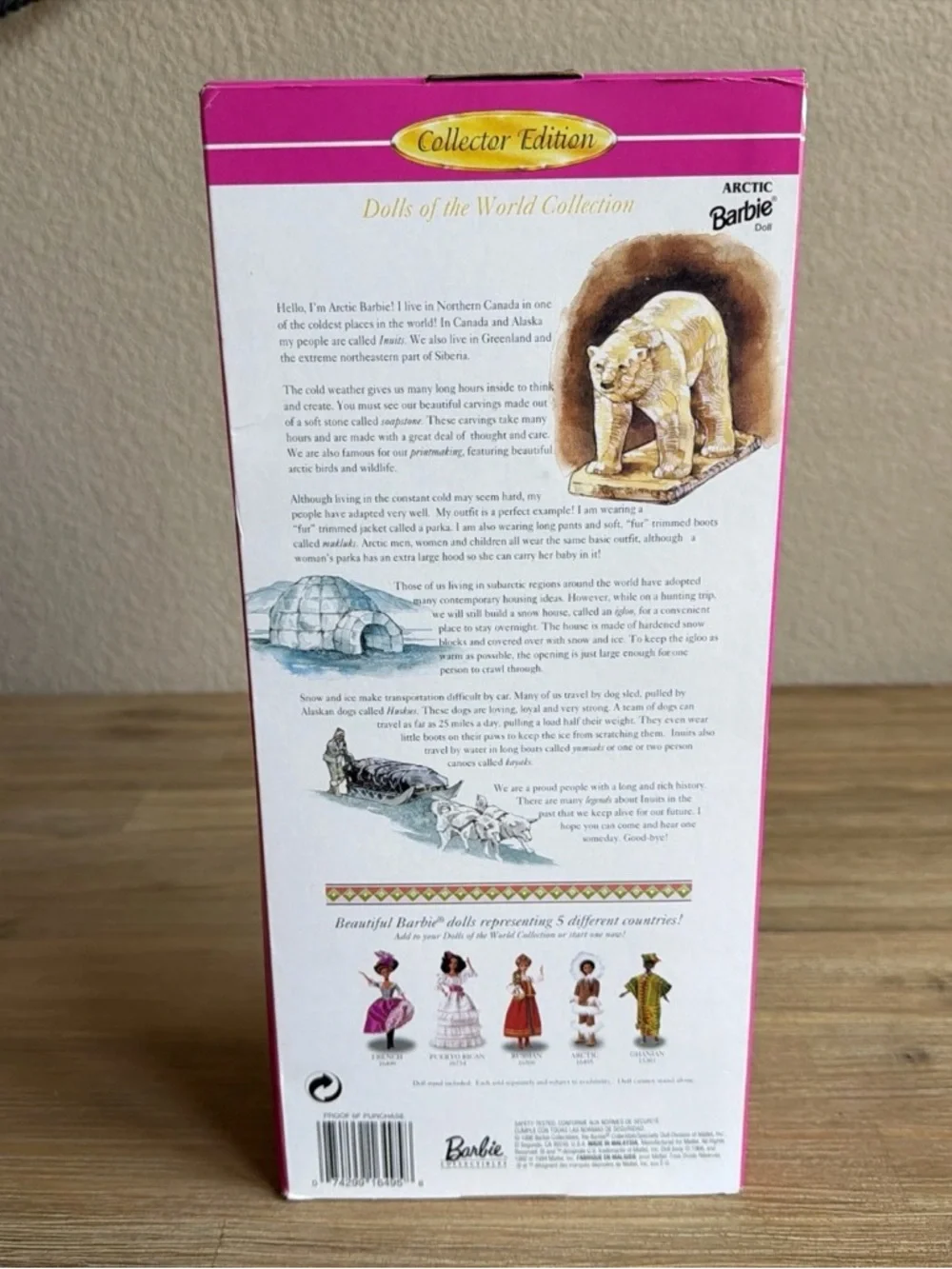 Vintage Arctic Barbie Dolls of the World Collector Edition 1996 Mattel 16495 New - Picture 5 of 8